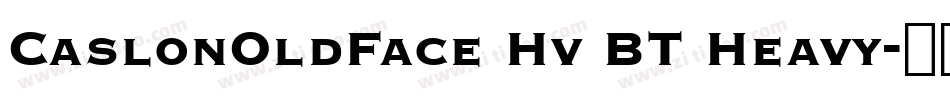 CaslonOldFace Hv BT Heavy字体转换